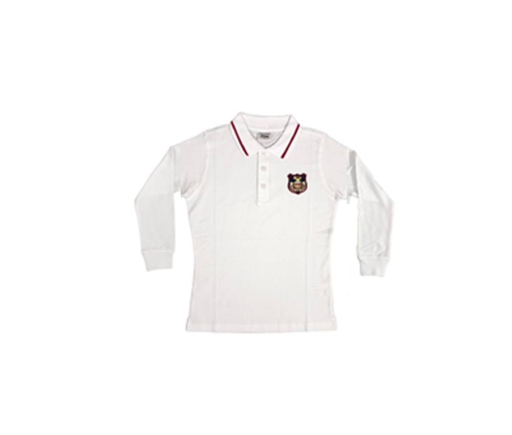 Polo shirt long sleeve for girls