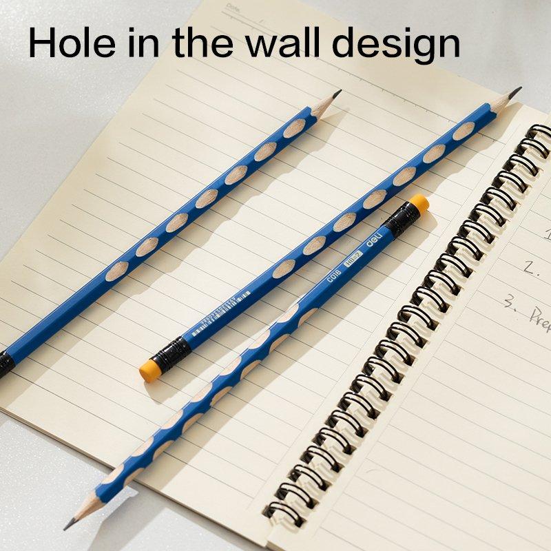 Deli graphite pencil with eraser