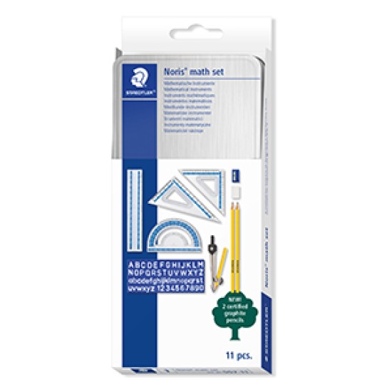 STAEDTLER Noris Mathematical Instruments set of 11 pcs